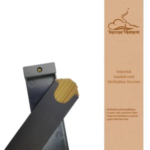 Imperial Sandalwood Meditation Incense Sticks by Incense Moment | All-Natural Sandalwood Incense for Meditation, Mindfulness & Yoga Sessions, Traditional Chinese Aromatherapy Incense for Temple-Style Relaxation & Quiet Reflection